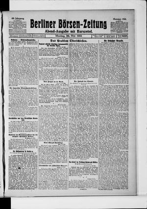 Berliner Börsen-Zeitung on May 30, 1921