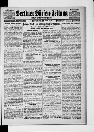 Berliner Börsen-Zeitung vom 25.06.1921