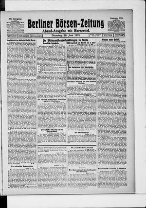Berliner Börsen-Zeitung vom 28.06.1921