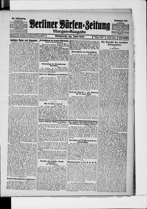 Berliner Börsen-Zeitung vom 29.06.1921