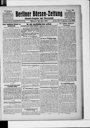 Berliner Börsen-Zeitung vom 29.06.1921