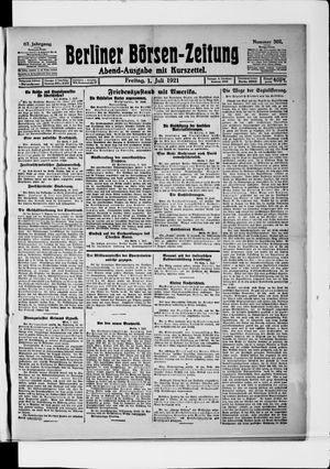 Berliner Börsen-Zeitung vom 01.07.1921