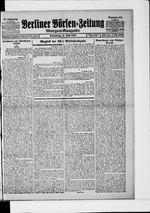 Berliner Börsen-Zeitung vom 03.07.1921