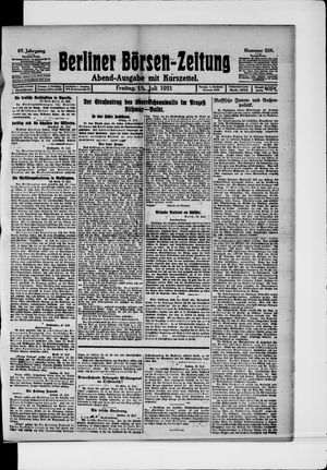 Berliner Börsen-Zeitung vom 15.07.1921