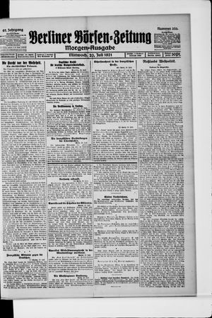 Berliner Börsen-Zeitung vom 20.07.1921