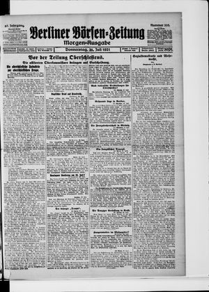 Berliner Börsen-Zeitung vom 21.07.1921