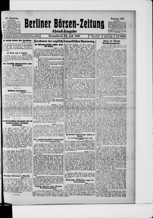 Berliner Börsen-Zeitung vom 23.07.1921