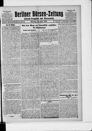 Berliner Börsen-Zeitung vom 25.07.1921
