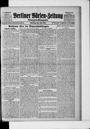 Berliner Börsen-Zeitung vom 29.07.1921