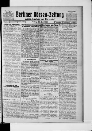 Berliner Börsen-Zeitung vom 29.07.1921