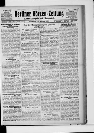 Berliner Börsen-Zeitung vom 24.08.1921
