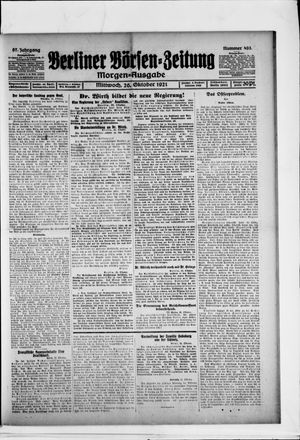 Berliner Börsen-Zeitung vom 26.10.1921