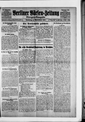 Berliner Börsen-Zeitung vom 06.11.1921