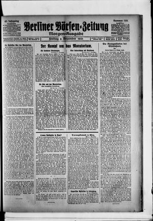 Berliner Börsen-Zeitung vom 02.12.1921