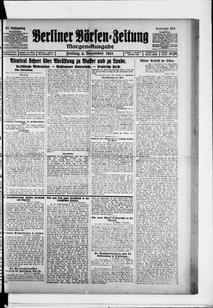 Berliner Börsen-Zeitung vom 09.12.1921
