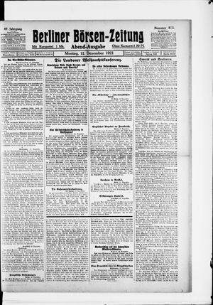 Berliner Börsen-Zeitung vom 12.12.1921