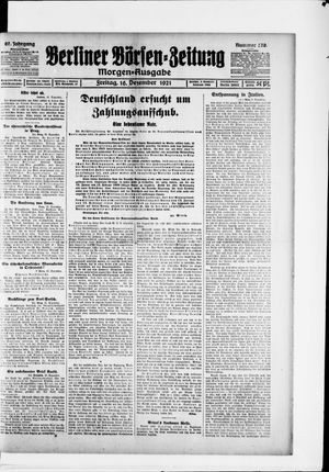 Berliner Börsen-Zeitung vom 16.12.1921