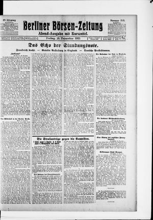 Berliner Börsen-Zeitung vom 16.12.1921