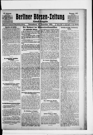 Berliner Börsen-Zeitung vom 17.12.1921
