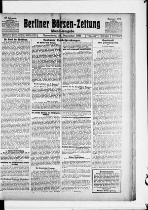 Berliner Börsen-Zeitung vom 24.12.1921