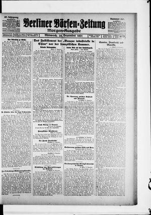 Berliner Börsen-Zeitung vom 28.12.1921