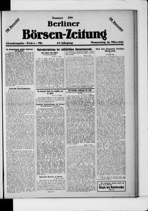 Berliner Börsen-Zeitung vom 16.03.1922