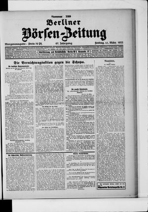 Berliner Börsen-Zeitung vom 17.03.1922