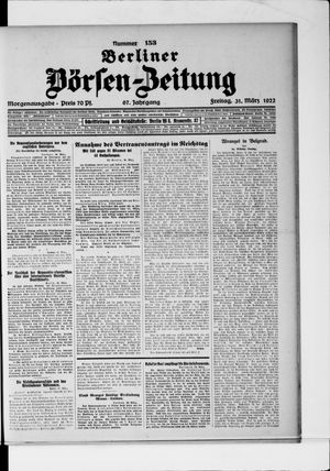 Berliner Börsen-Zeitung vom 31.03.1922