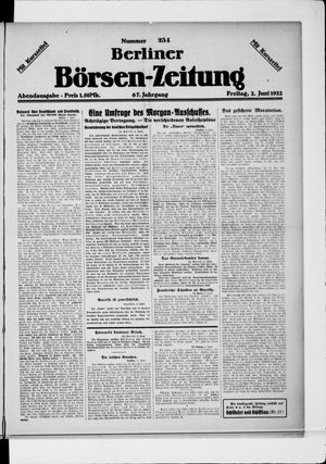 Berliner Börsen-Zeitung vom 02.06.1922