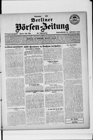 Berliner Börsen-Zeitung vom 24.02.1923
