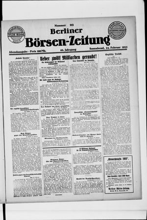 Berliner Börsen-Zeitung vom 24.02.1923