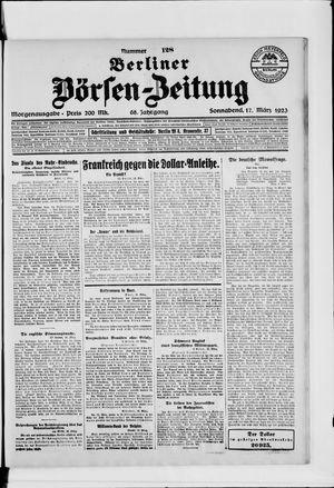 Berliner Börsen-Zeitung vom 17.03.1923