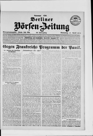 Berliner Börsen-Zeitung vom 17.04.1923