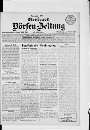 Berliner Börsen-Zeitung vom 24.04.1923