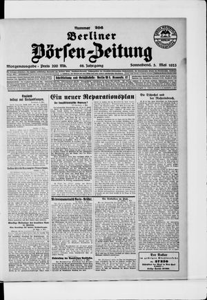 Berliner Börsen-Zeitung vom 05.05.1923