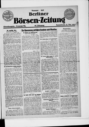 Berliner Börsen-Zeitung vom 12.05.1923
