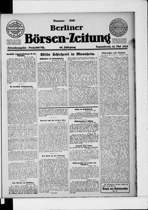 Berliner Börsen-Zeitung vom 19.05.1923