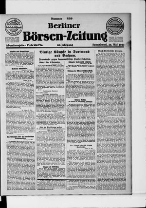 Berliner Börsen-Zeitung vom 26.05.1923