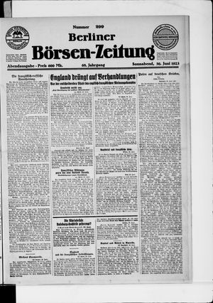 Berliner Börsen-Zeitung vom 30.06.1923