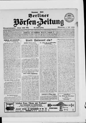 Berliner Börsen-Zeitung vom 03.07.1923