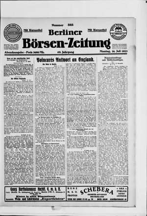 Berliner Börsen-Zeitung vom 16.07.1923