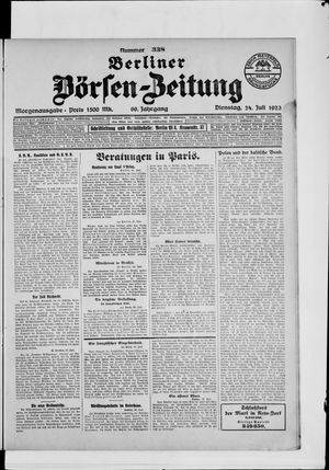 Berliner Börsen-Zeitung vom 24.07.1923