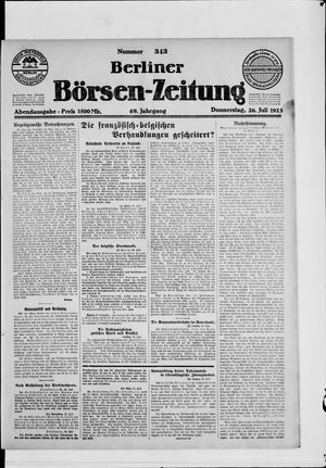 Berliner Börsen-Zeitung vom 26.07.1923
