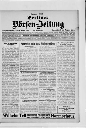 Berliner Börsen-Zeitung vom 18.08.1923