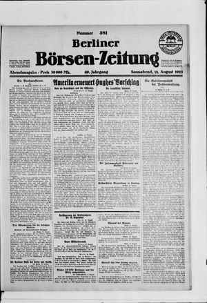 Berliner Börsen-Zeitung vom 18.08.1923