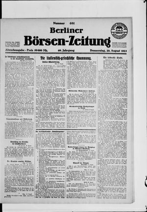 Berliner Börsen-Zeitung vom 30.08.1923