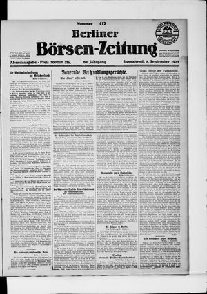 Berliner Börsen-Zeitung vom 08.09.1923