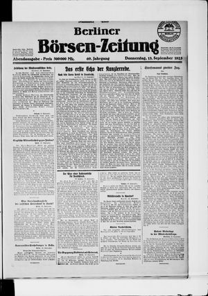 Berliner Börsen-Zeitung vom 13.09.1923