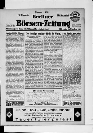 Berliner Börsen-Zeitung vom 17.10.1923