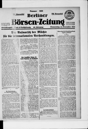Berliner Börsen-Zeitung vom 13.12.1923